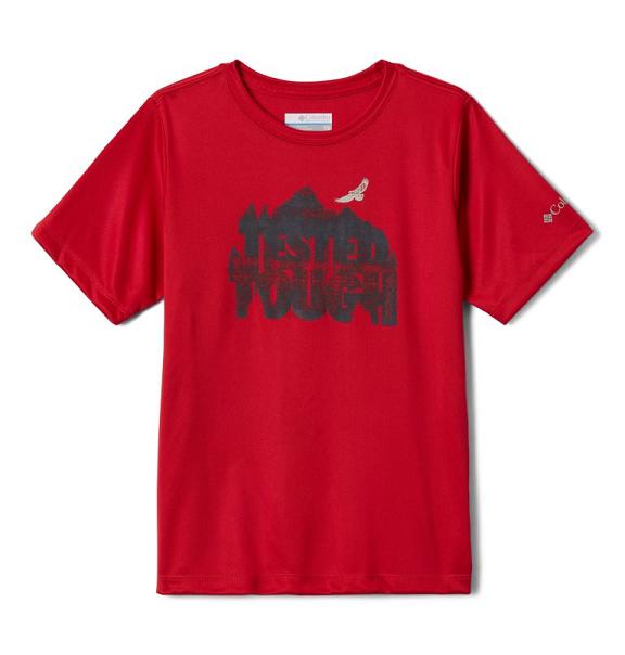Columbia Boys T-Shirt Sale UK - Bellator Basin Clothing Red UK-96145